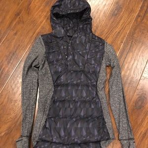 Lululemon running pullover with down